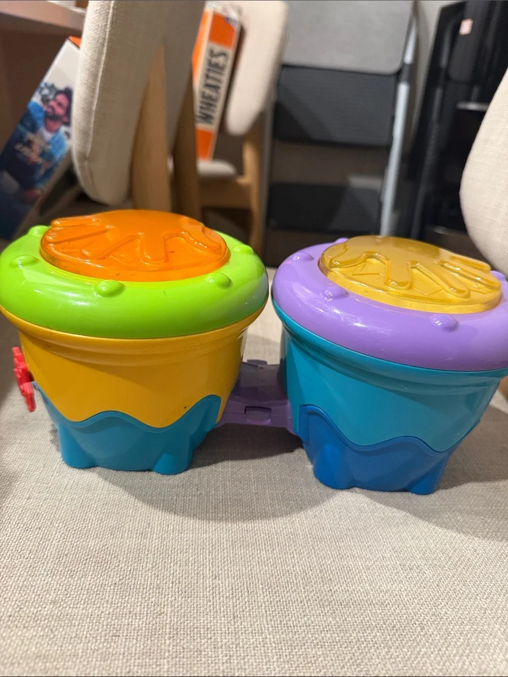 Fisher-Price Ocean Drum Set - Purple, Blue, Yellow, Green, Orange
